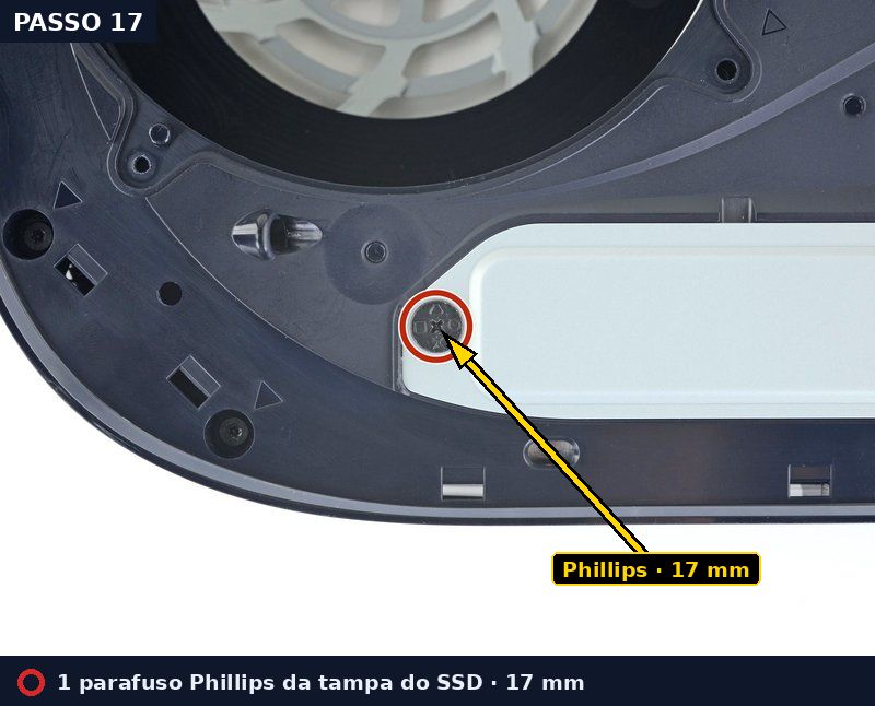 Passo 17: Parafuso da tampa do SSD