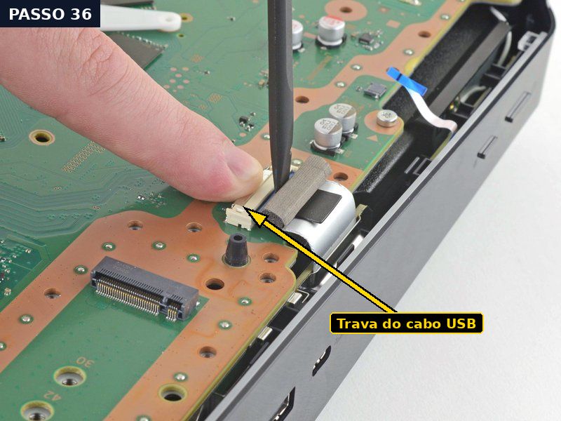 Passo 36: Cabo da placa USB