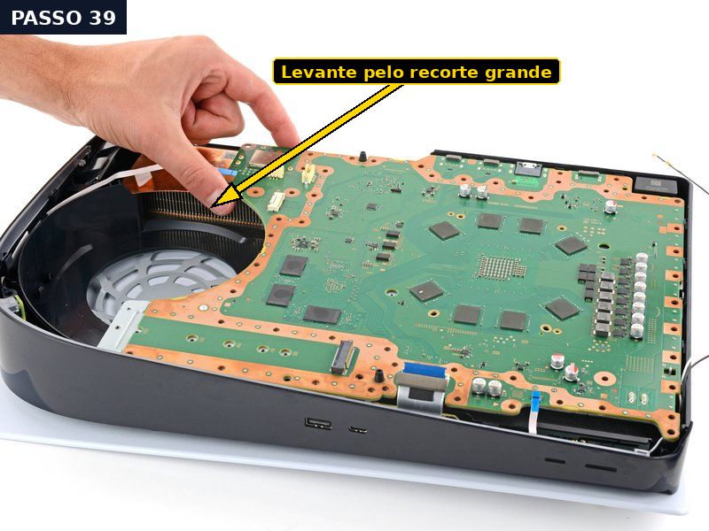 Passo 39: Descole a placa